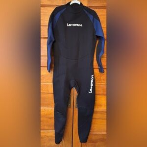 Lemorecn Men's Black and Blue Wetsuit
